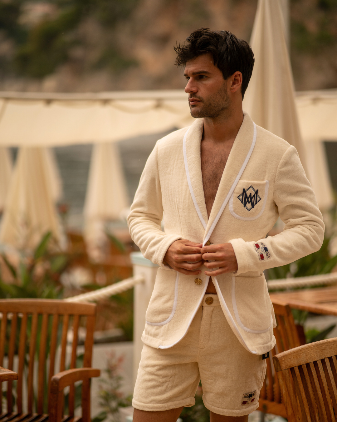 The Anjuna Monogram - Off White/White