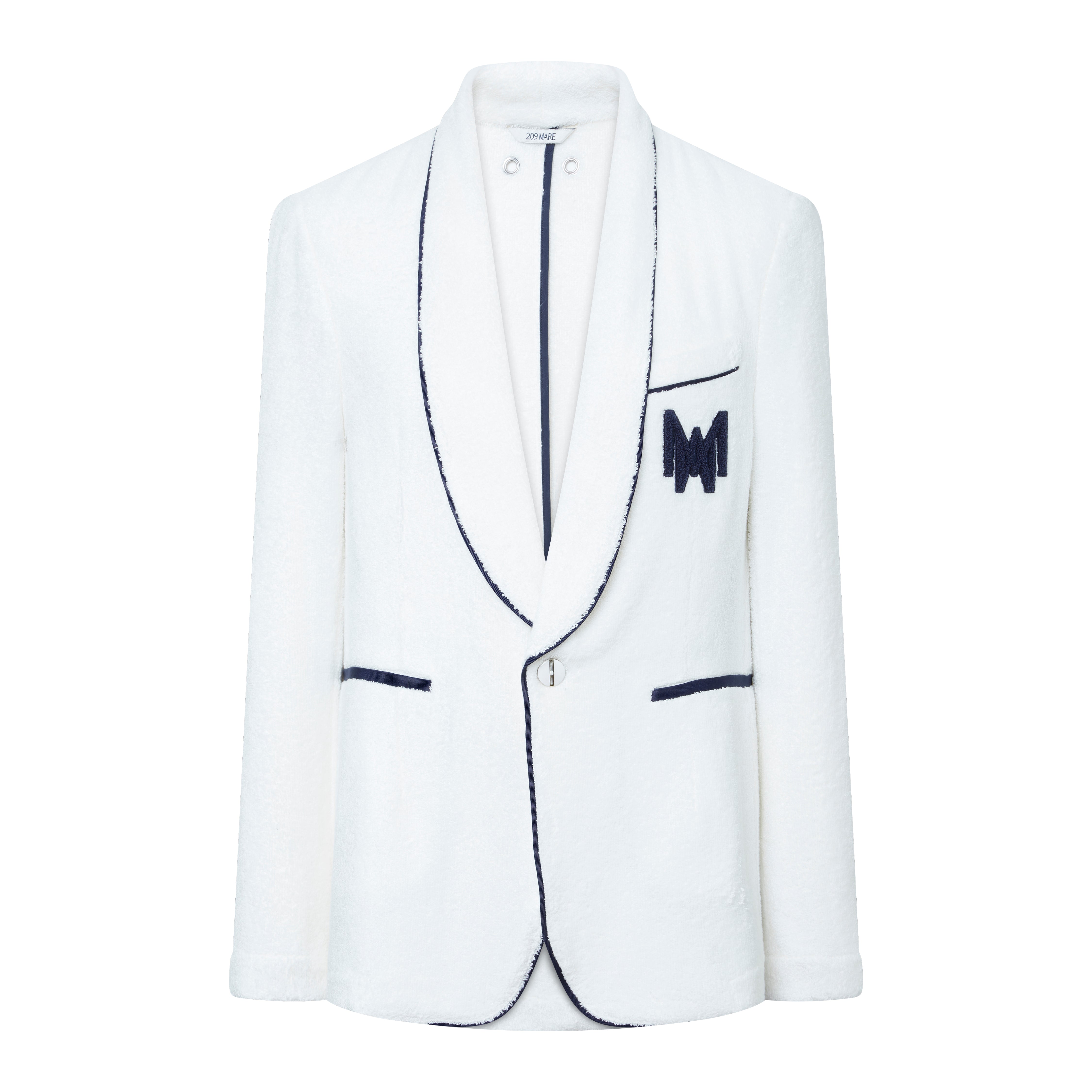 Le 55 Monogram - Vanilla - Navy Piping