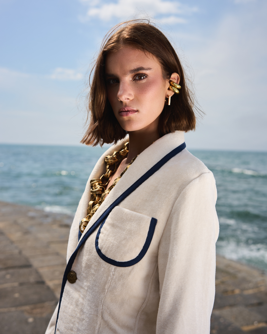 The Anjuna Women - OFF WHITE / NAVY