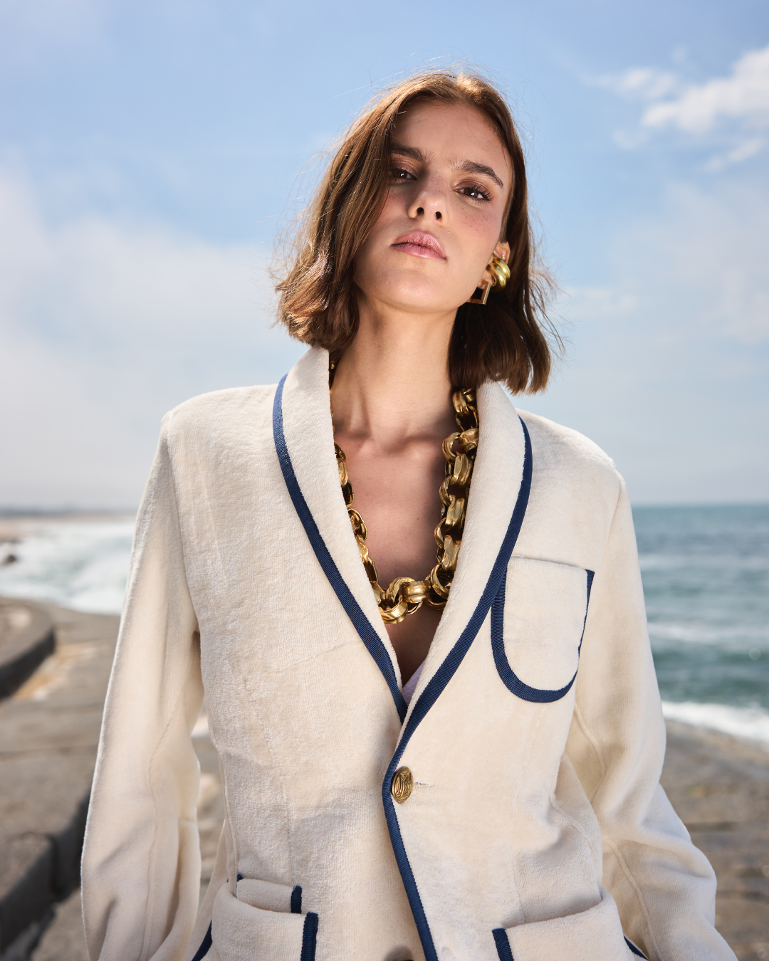 The Anjuna Women - OFF WHITE / NAVY