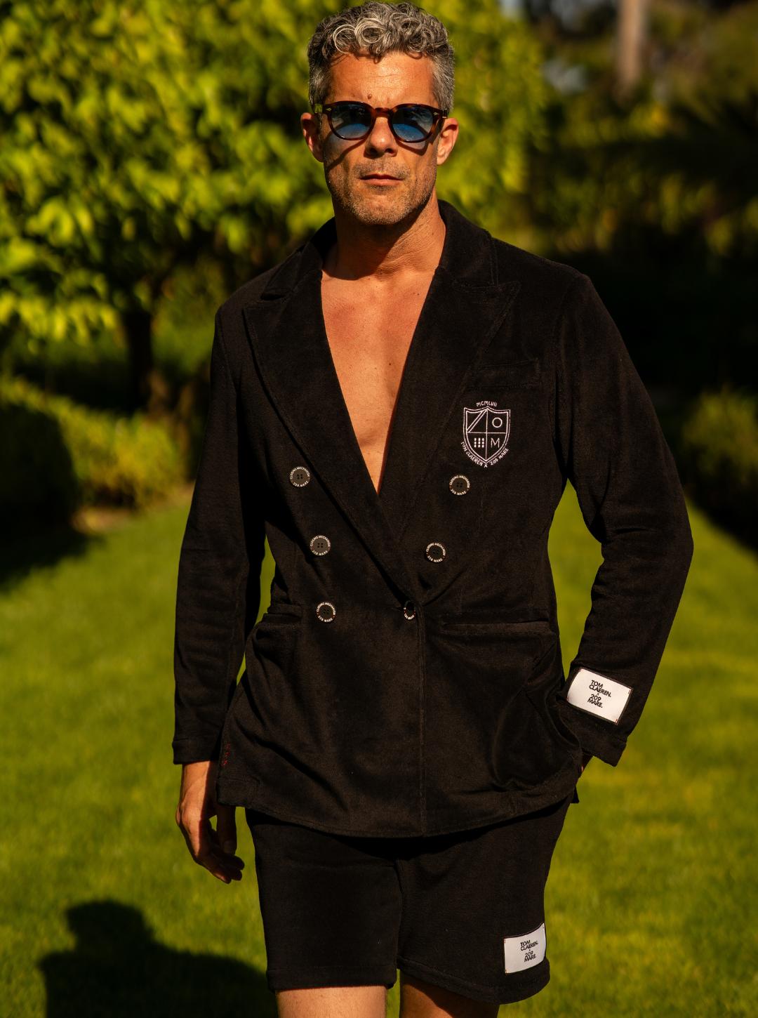 LIMITED EDITION 209MARE x TOM CLAEREN SUPERLEGGERA DOUBLE BREASTED BLAZER - BLACK