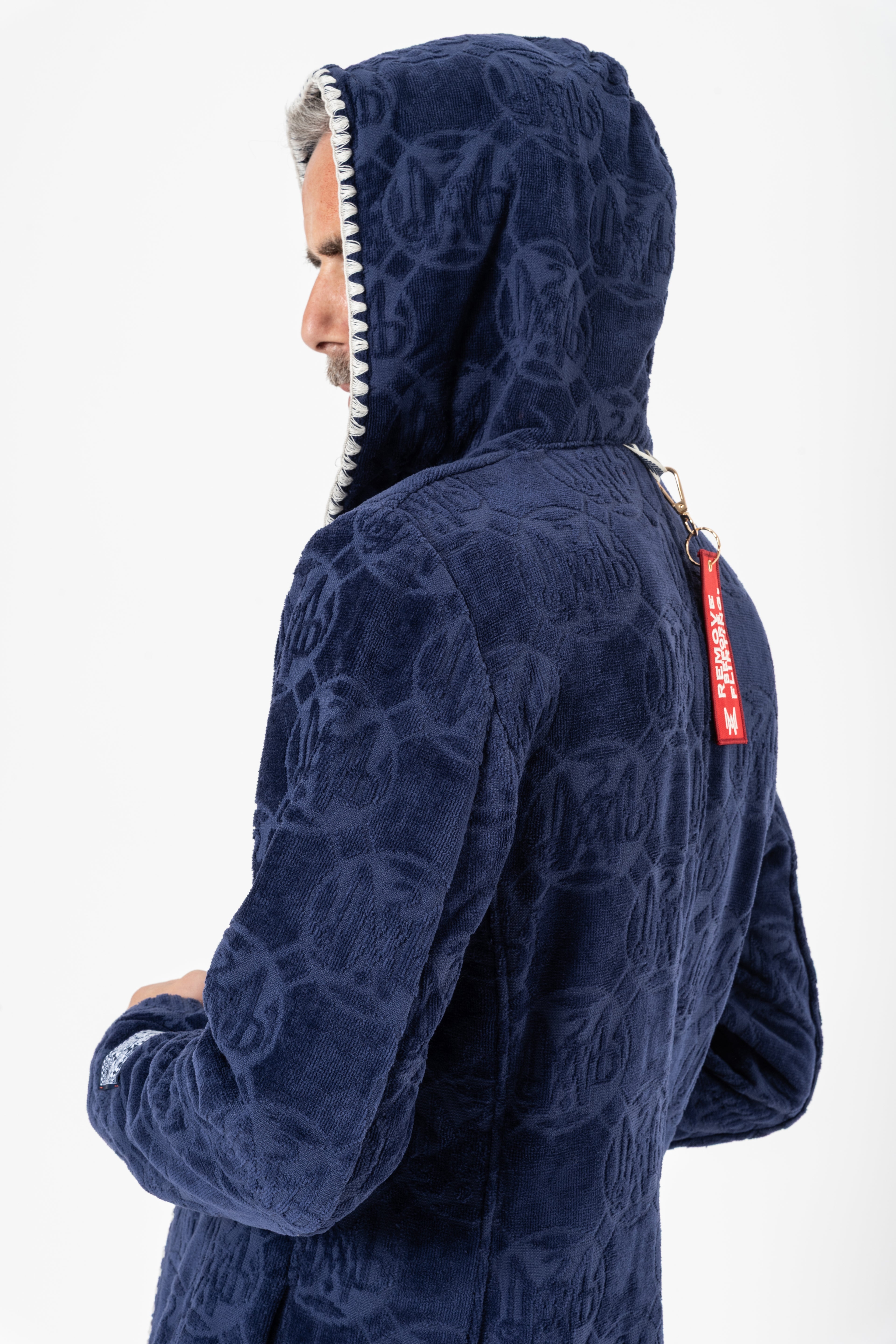 The Tie Break Hoodie Blazer Men - Navy