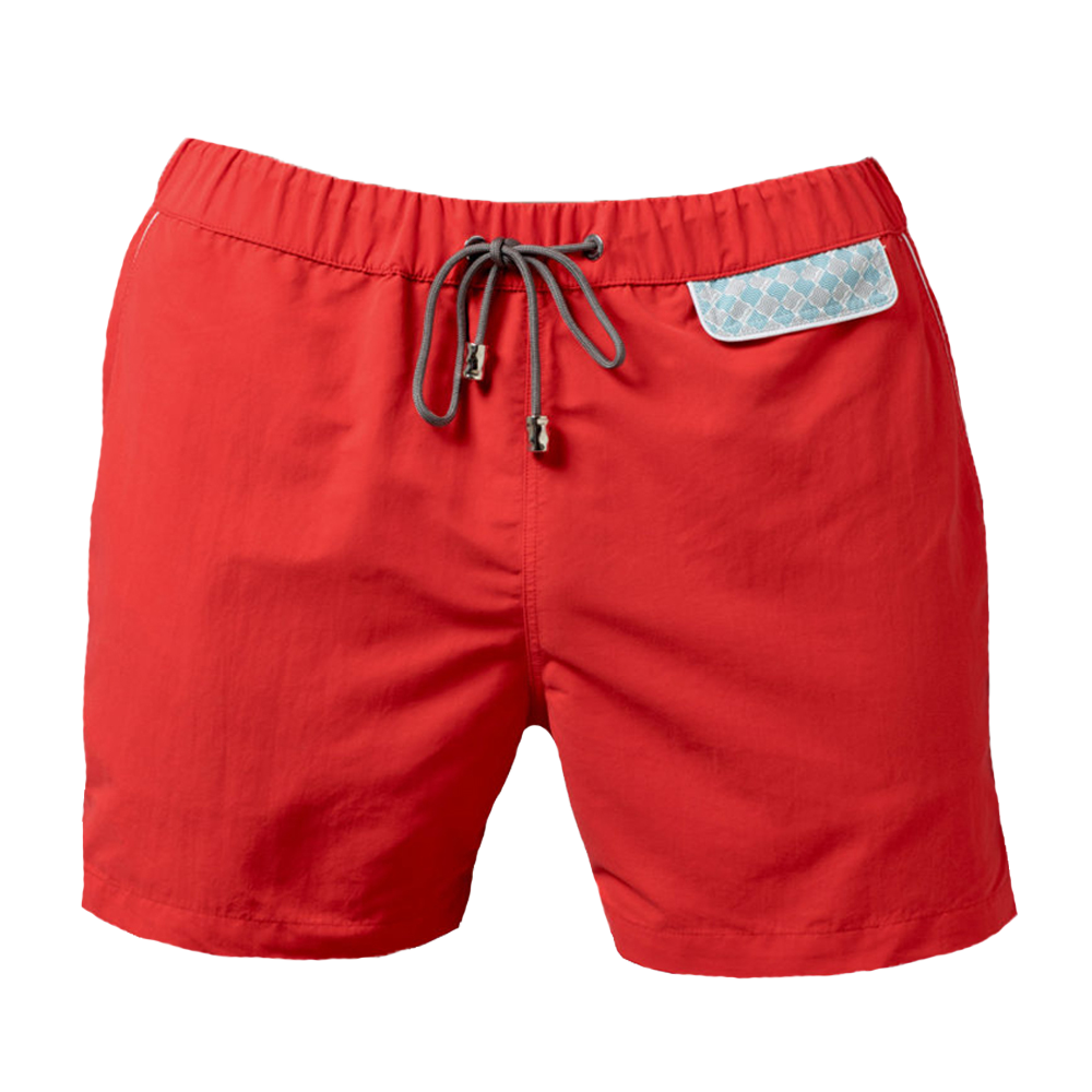 Croisette Swim Shorts - Fire red