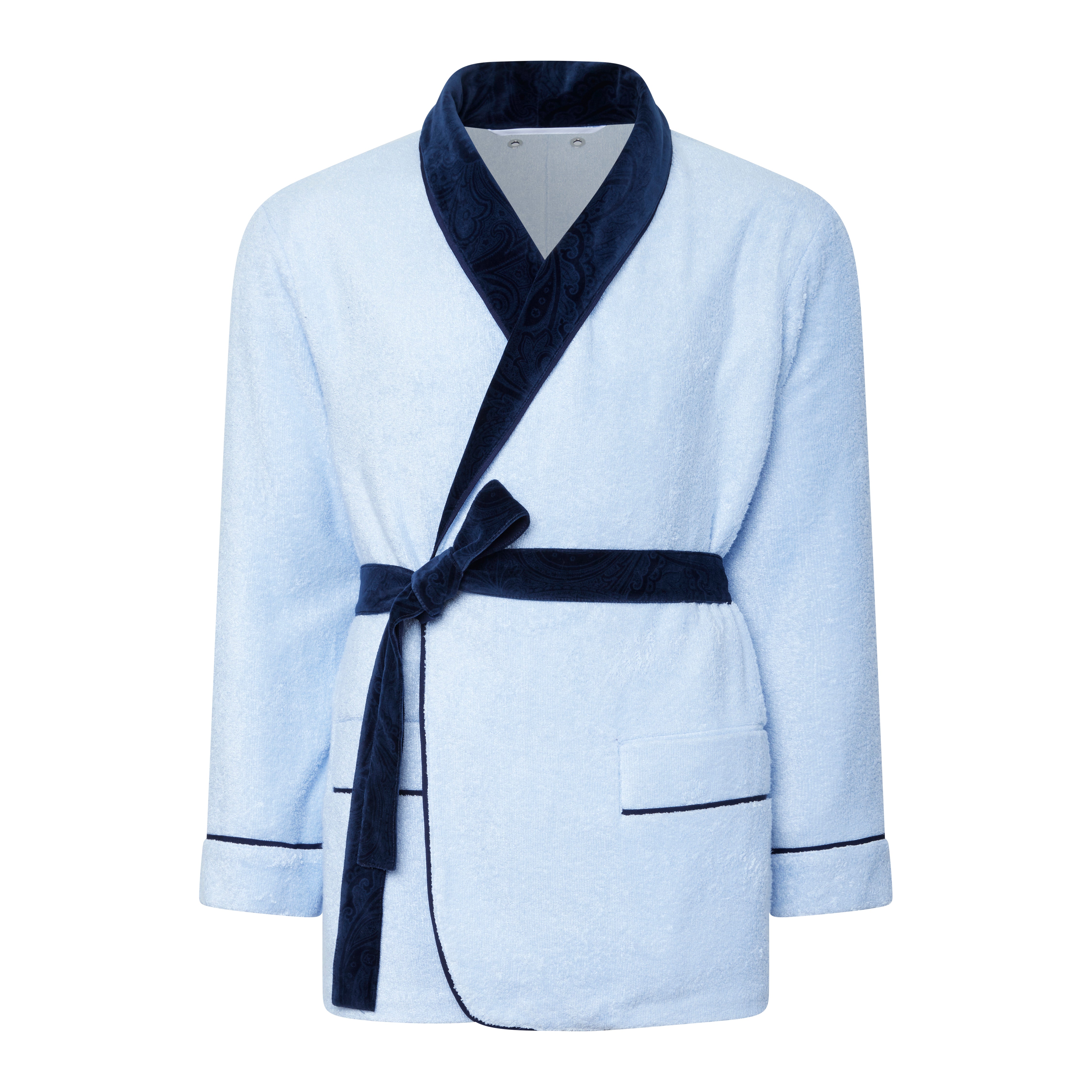 Le Palmier Robe Unisex - M/L / Sky Navy Paisley