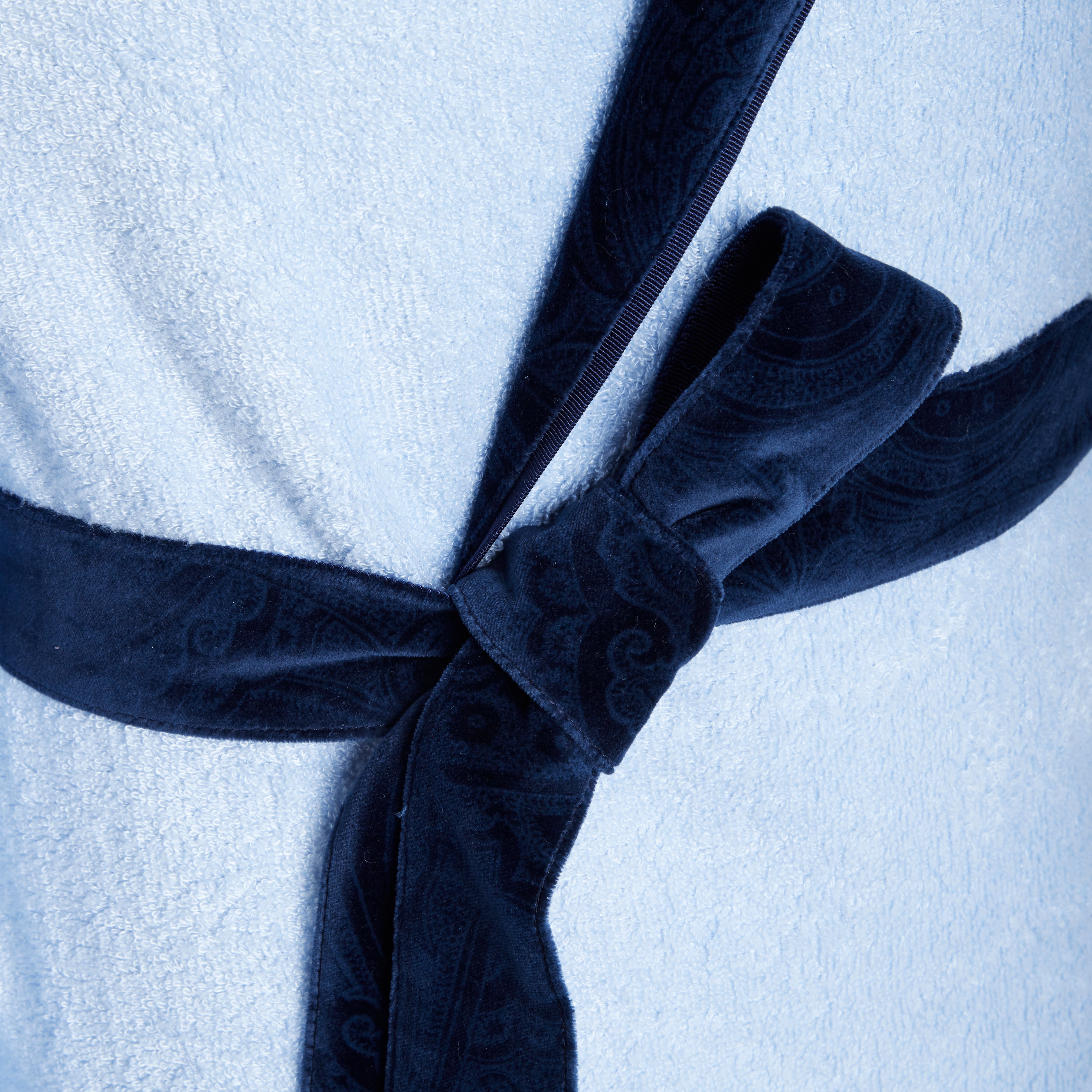 Le Palmier Robe Unisex - M/L / Sky Navy Paisley