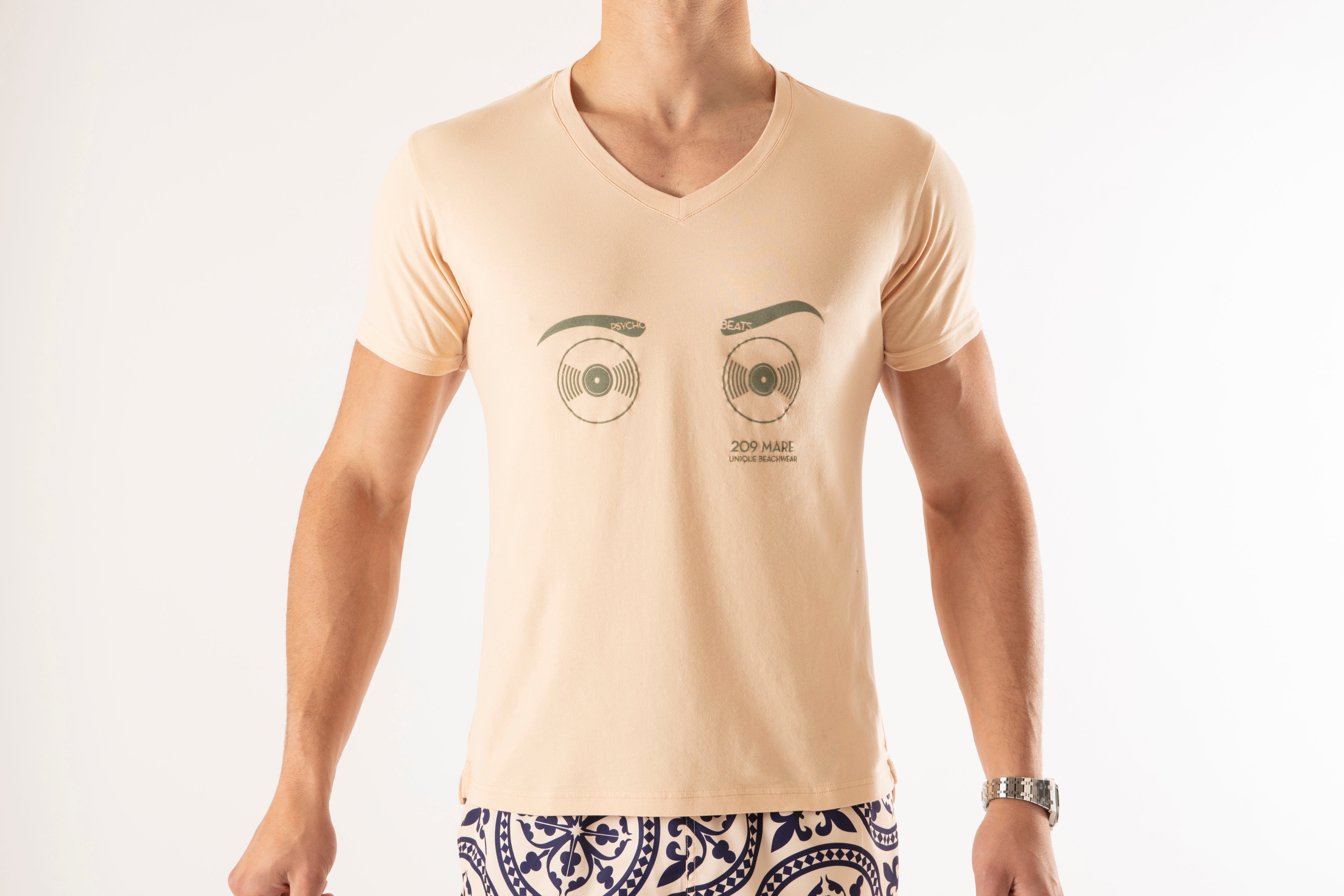 Negresco T-shirt - Beige - Beats