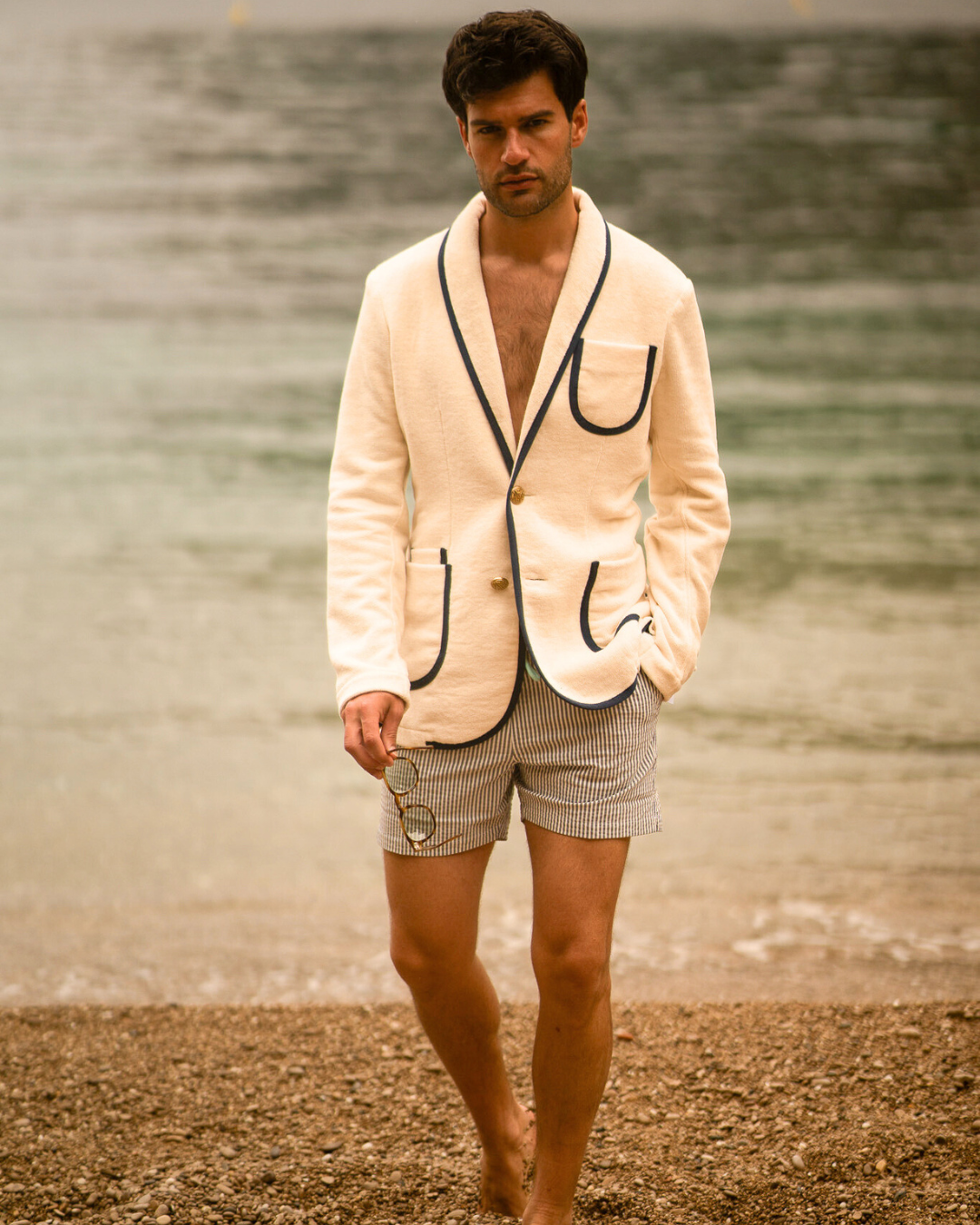 The Anjuna - Off White/Navy