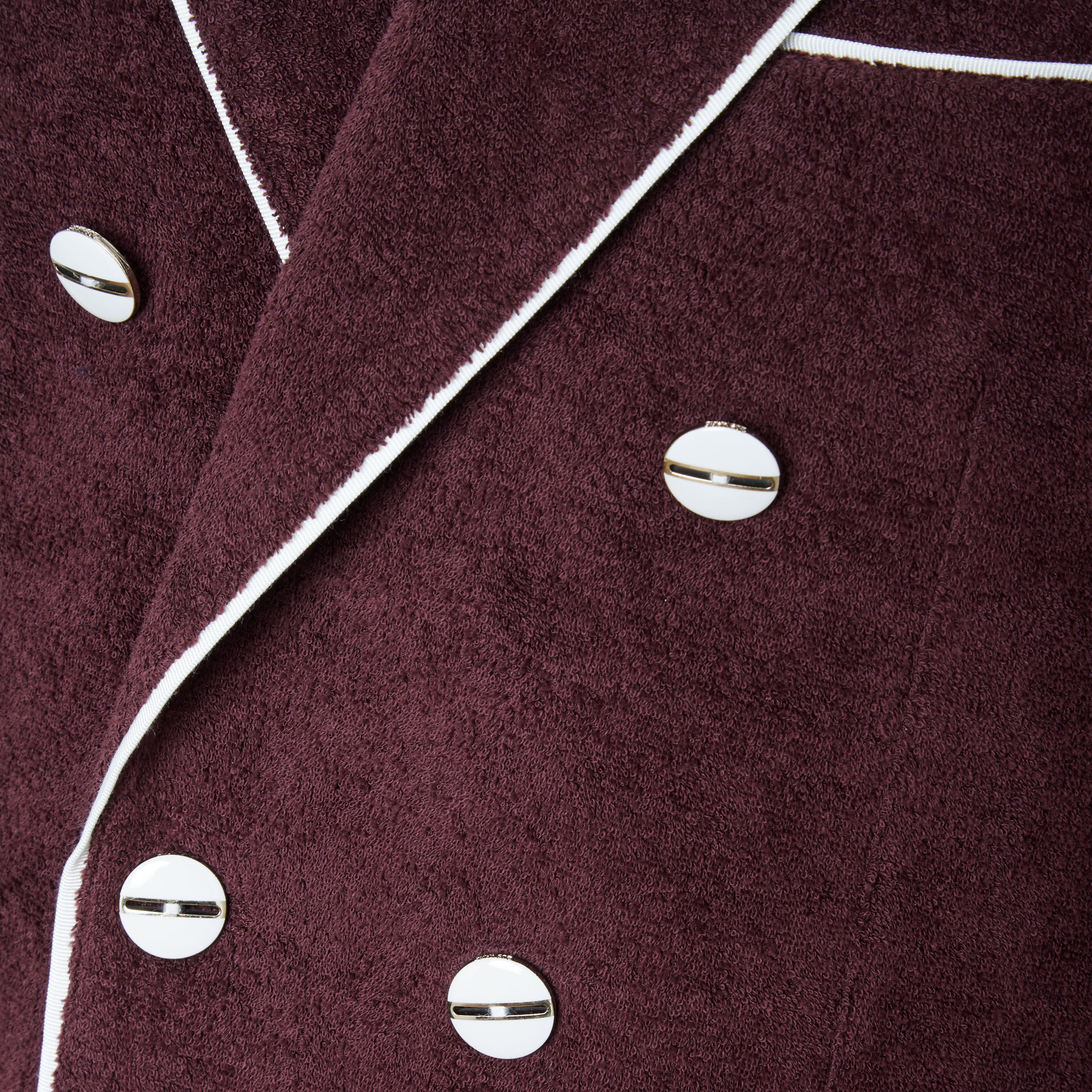 Solenzara Double Breasted Blazer - Burgundy