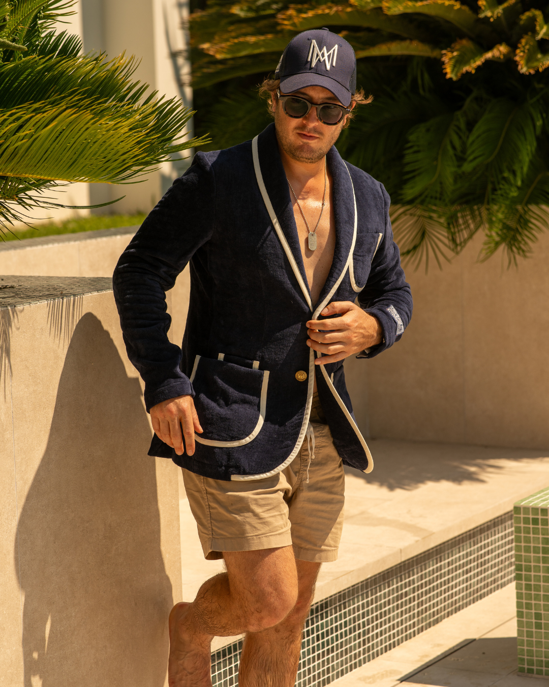 The Anjuna - Navy / Off-White