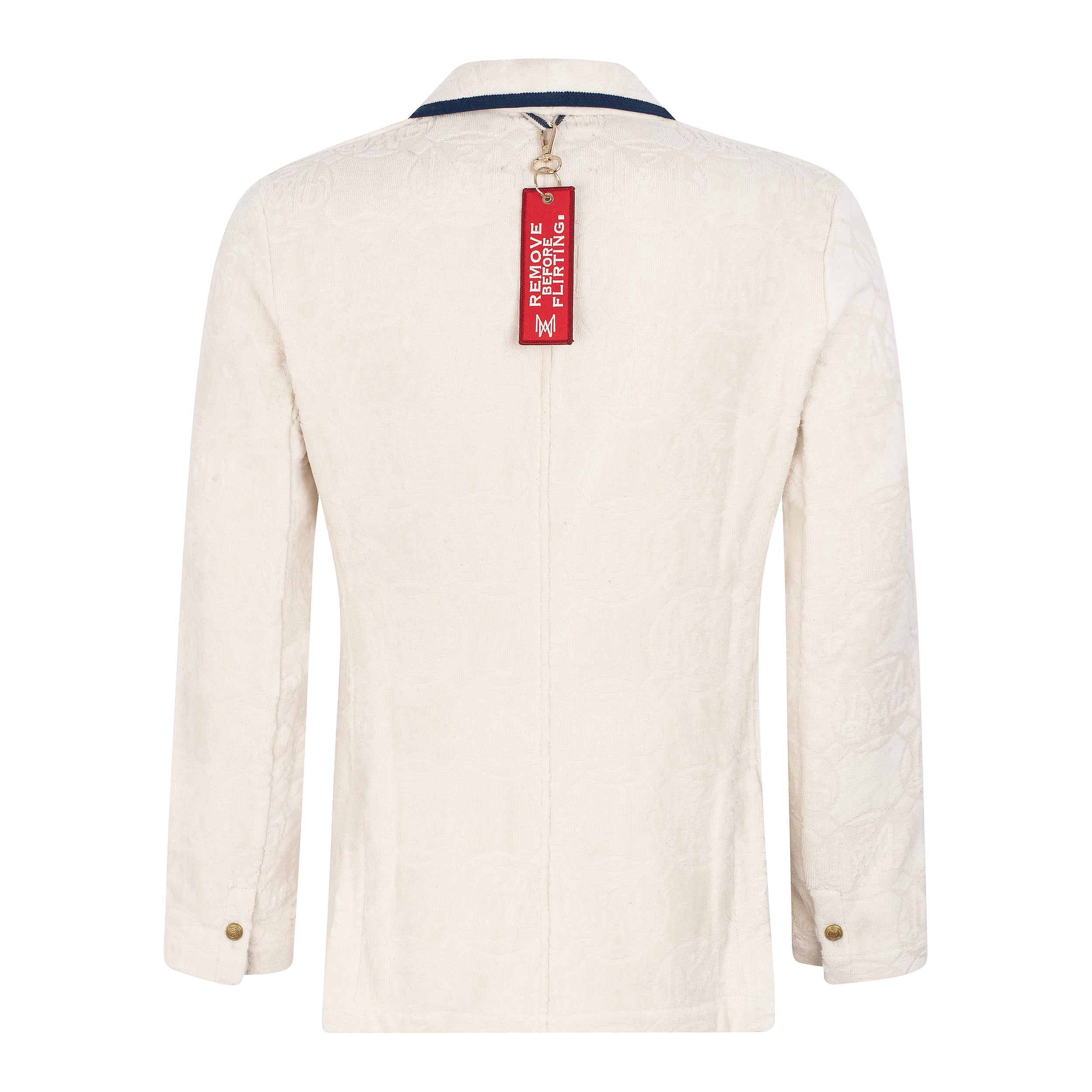 The Anjuna Jacquard Men - Off White/Navy