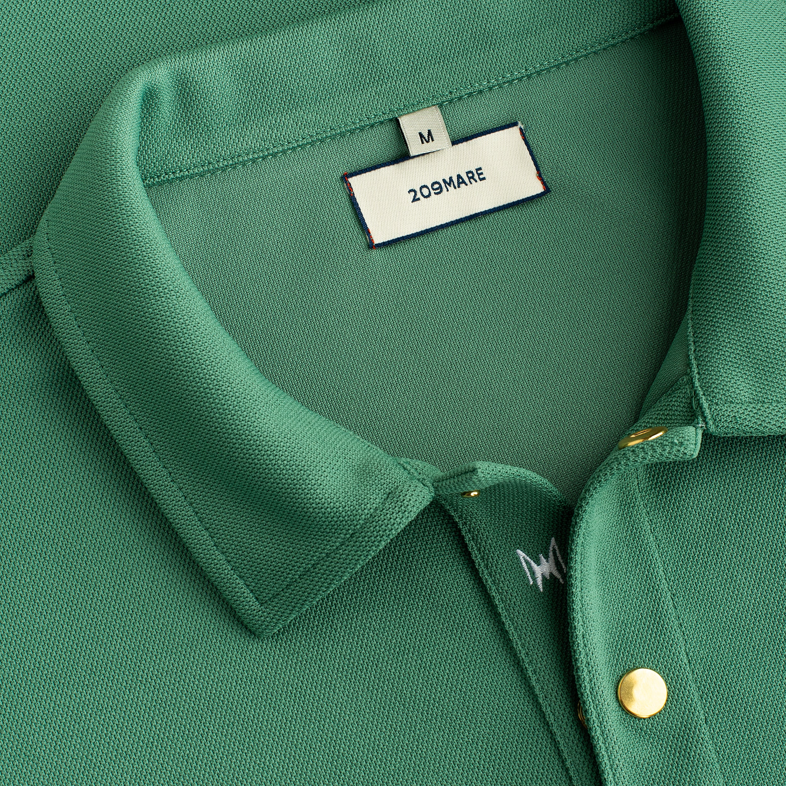 MAN POLO SNAPS PIQUET - GREEN