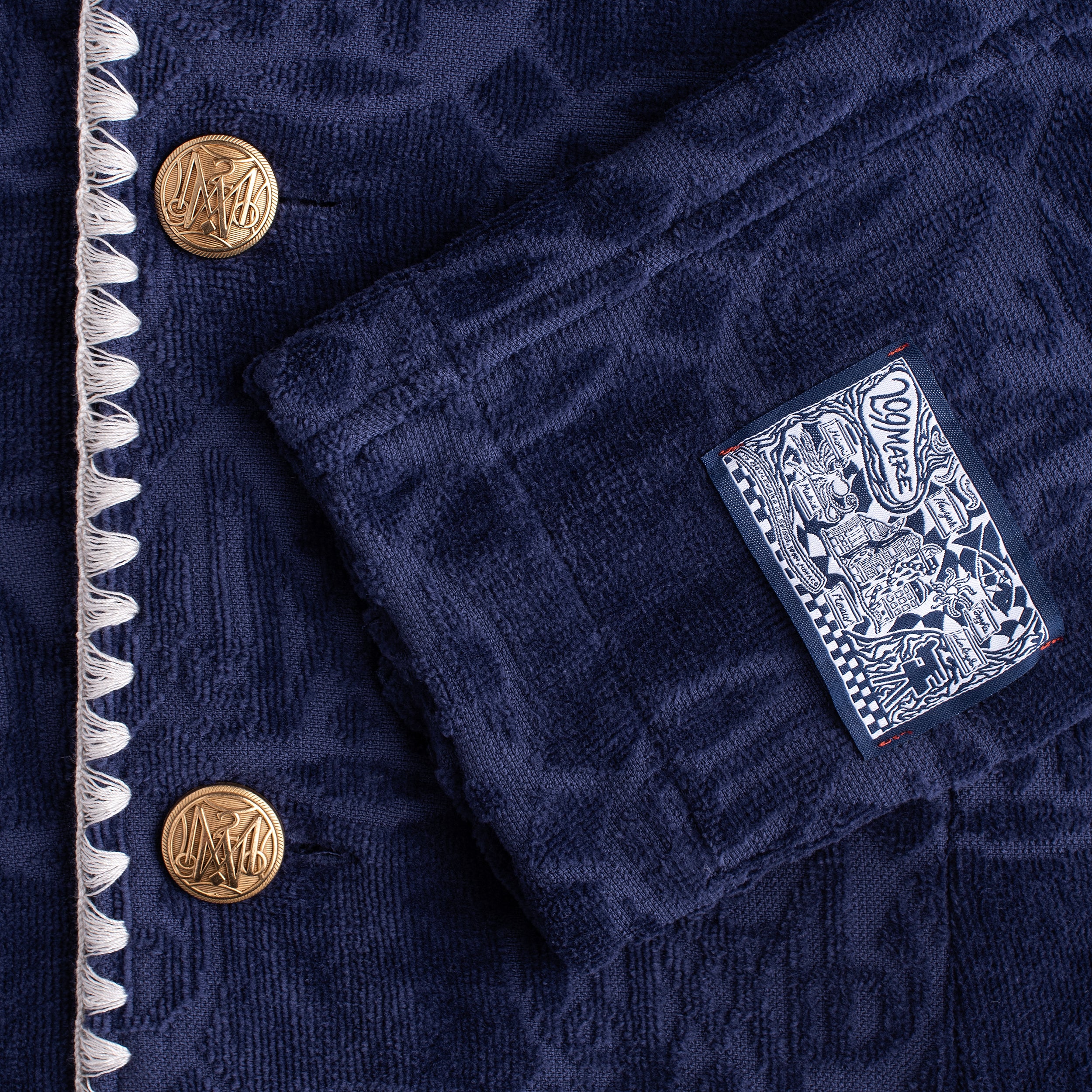 The Tie Break Hoodie Blazer Men - Navy