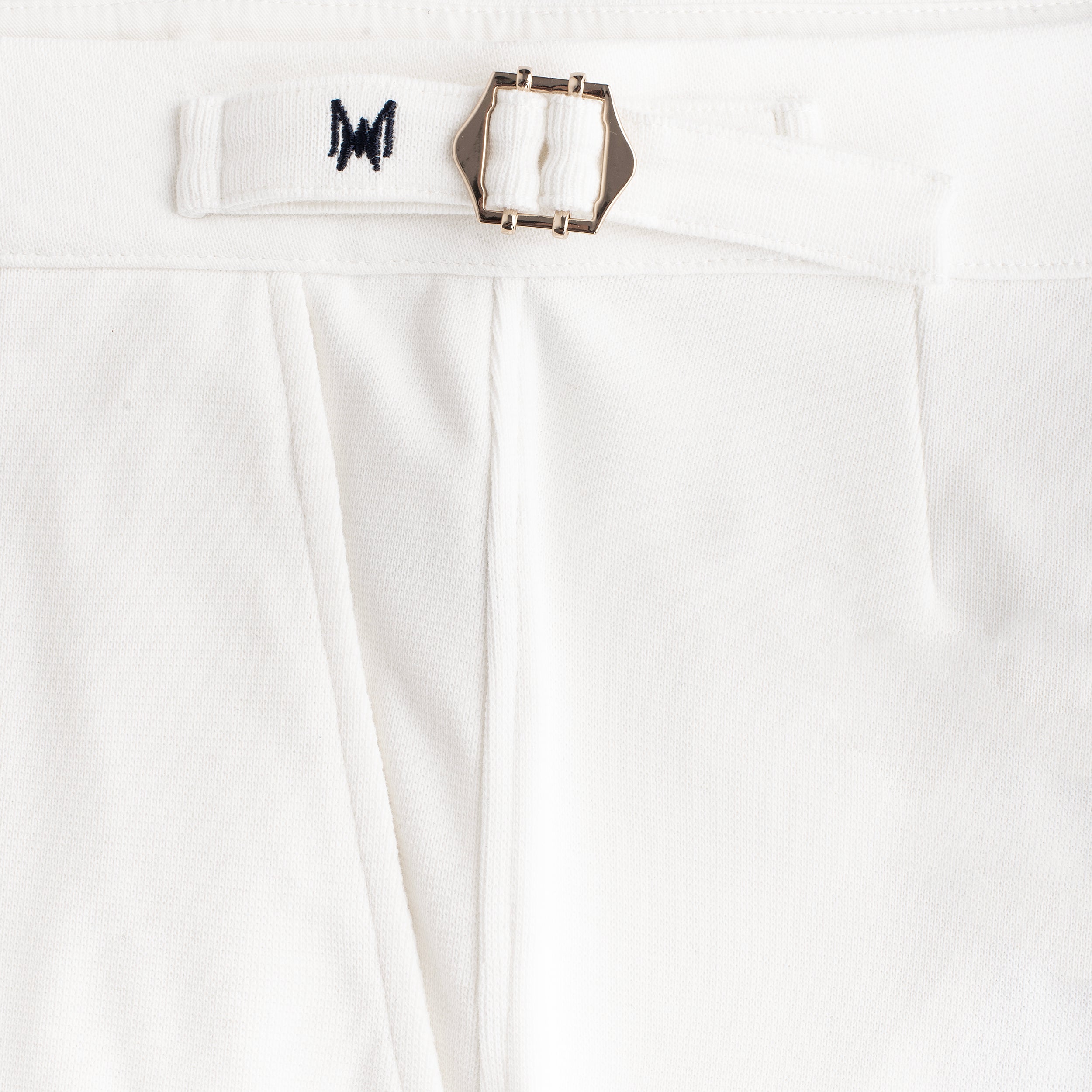 MAN PLEAT SHORTS RIB - OFF-WHITE
