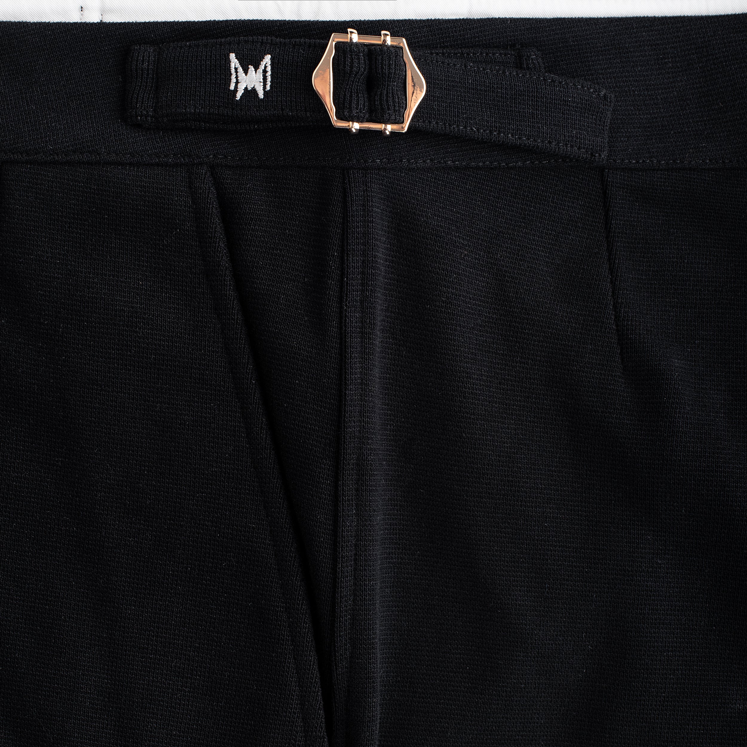 MAN PLEAT SHORTS RIB - ONYX