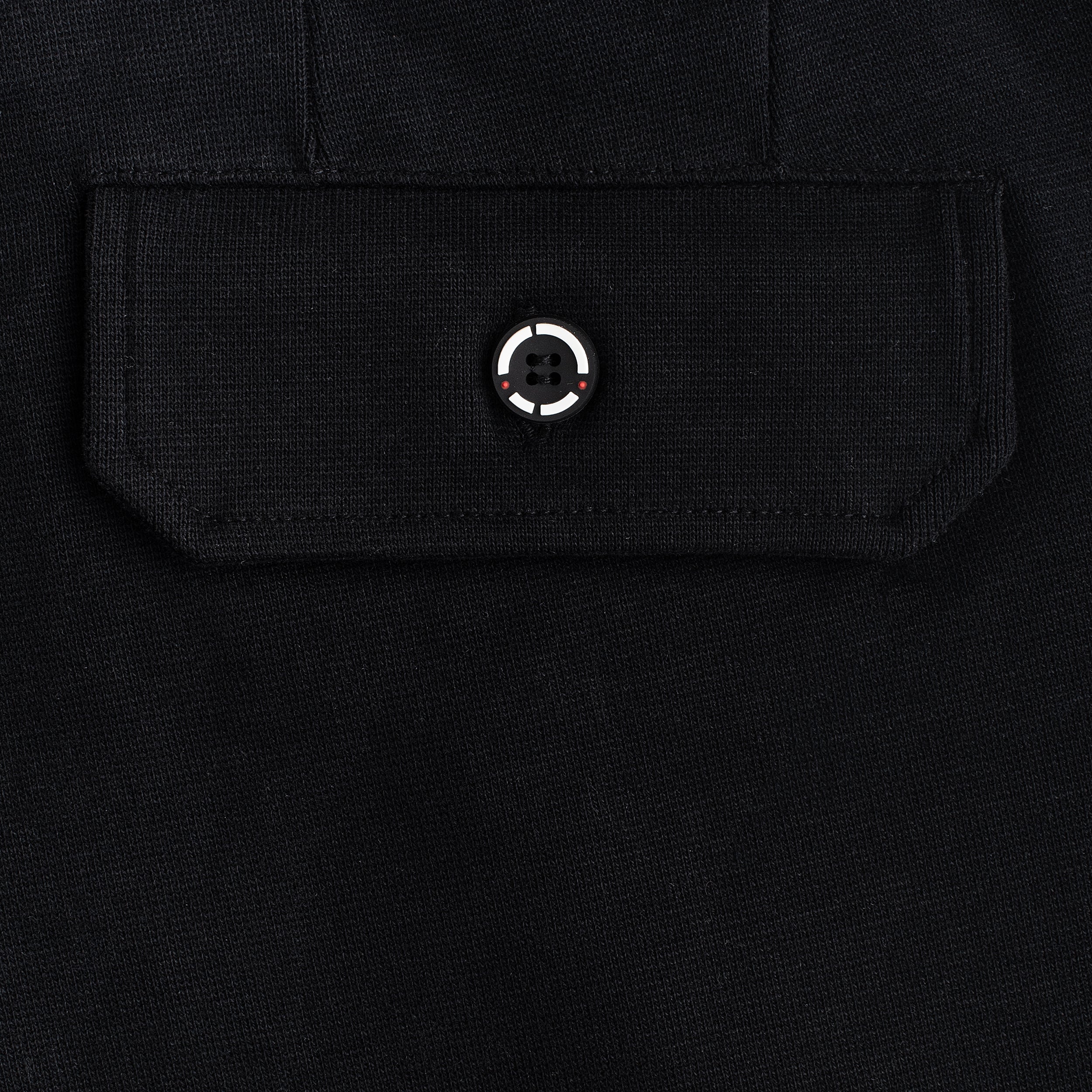 MAN PLEAT SHORTS RIB - ONYX