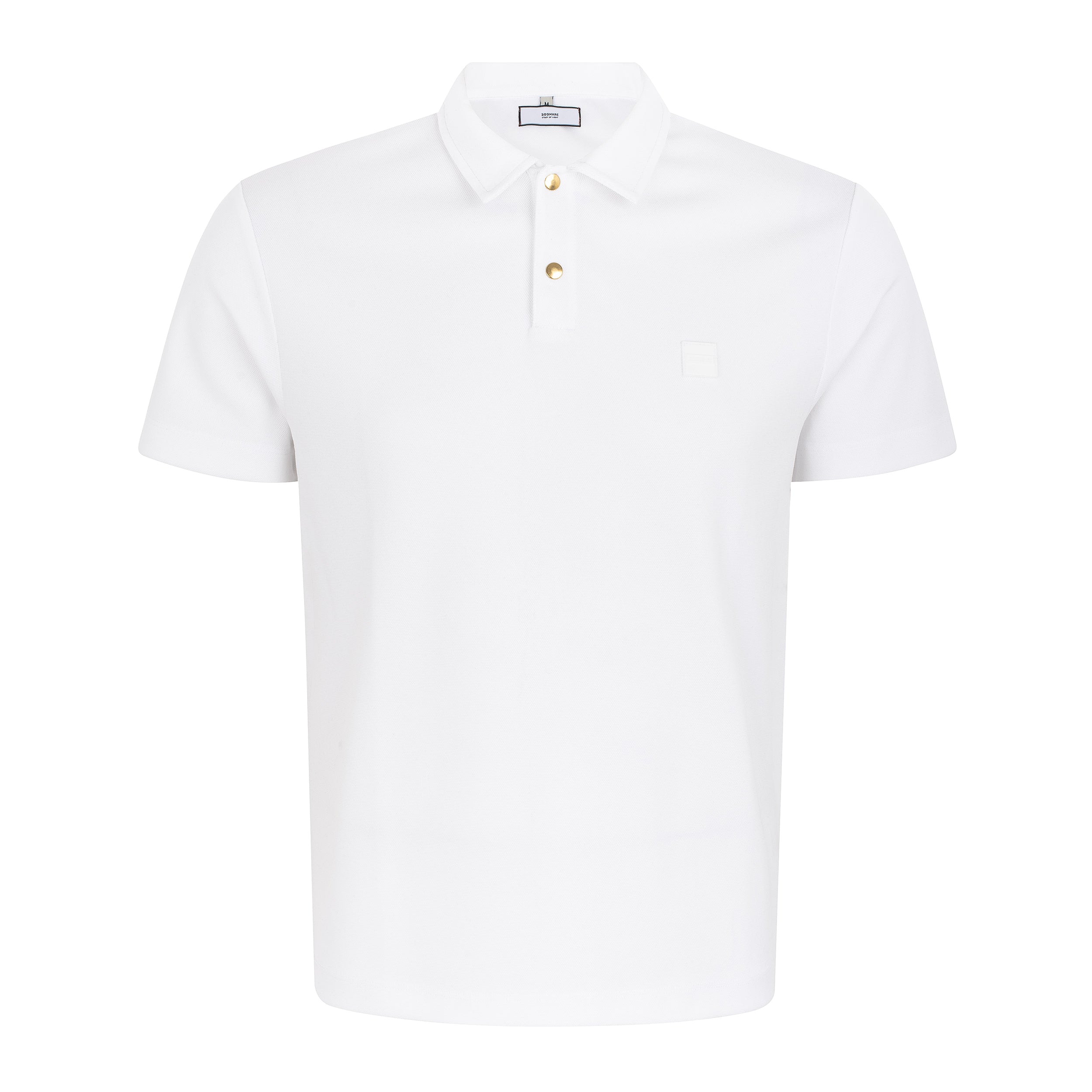 MAN POLO SNAPS PIQUET - WHITE