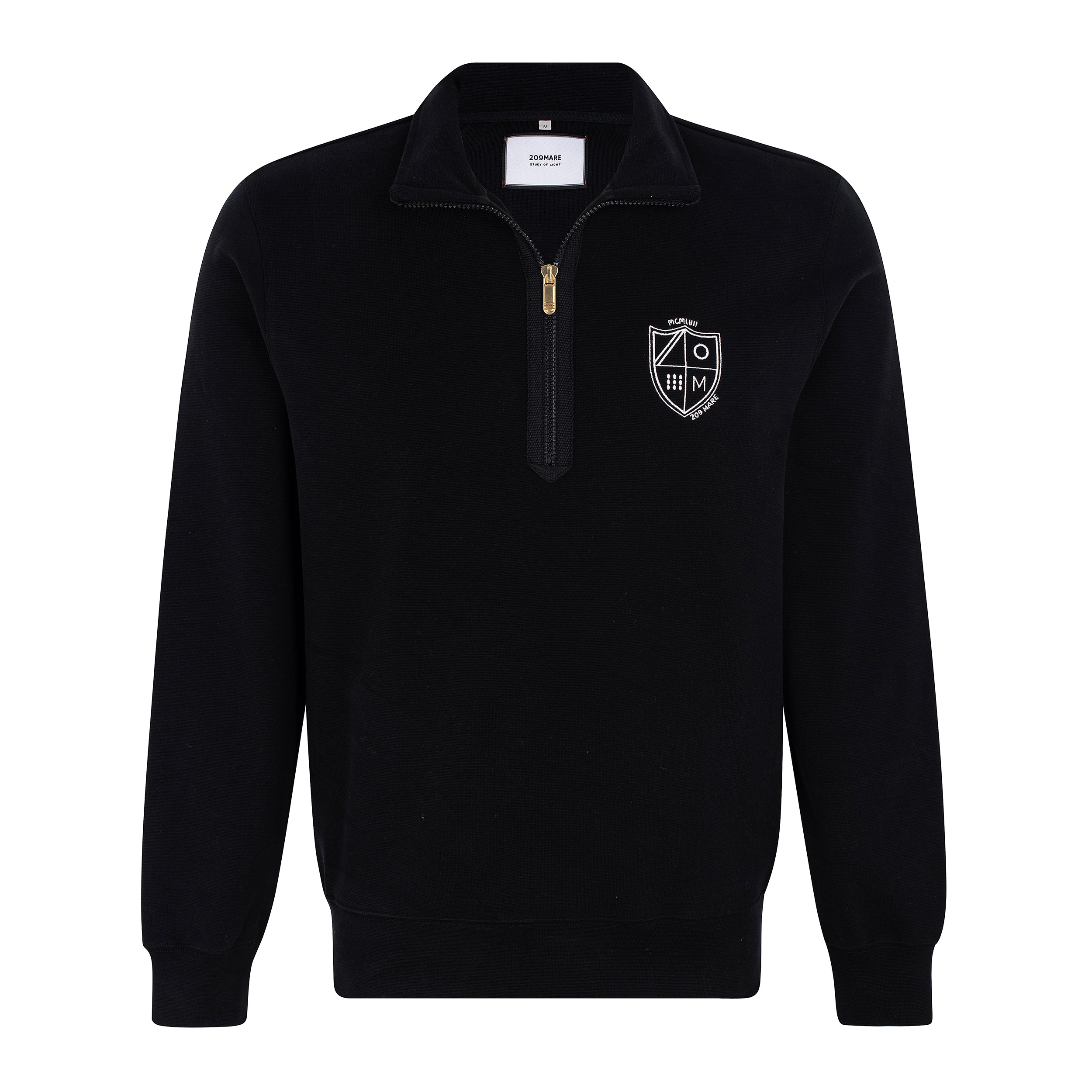 MAN 1/4 zip RIB - ONYX