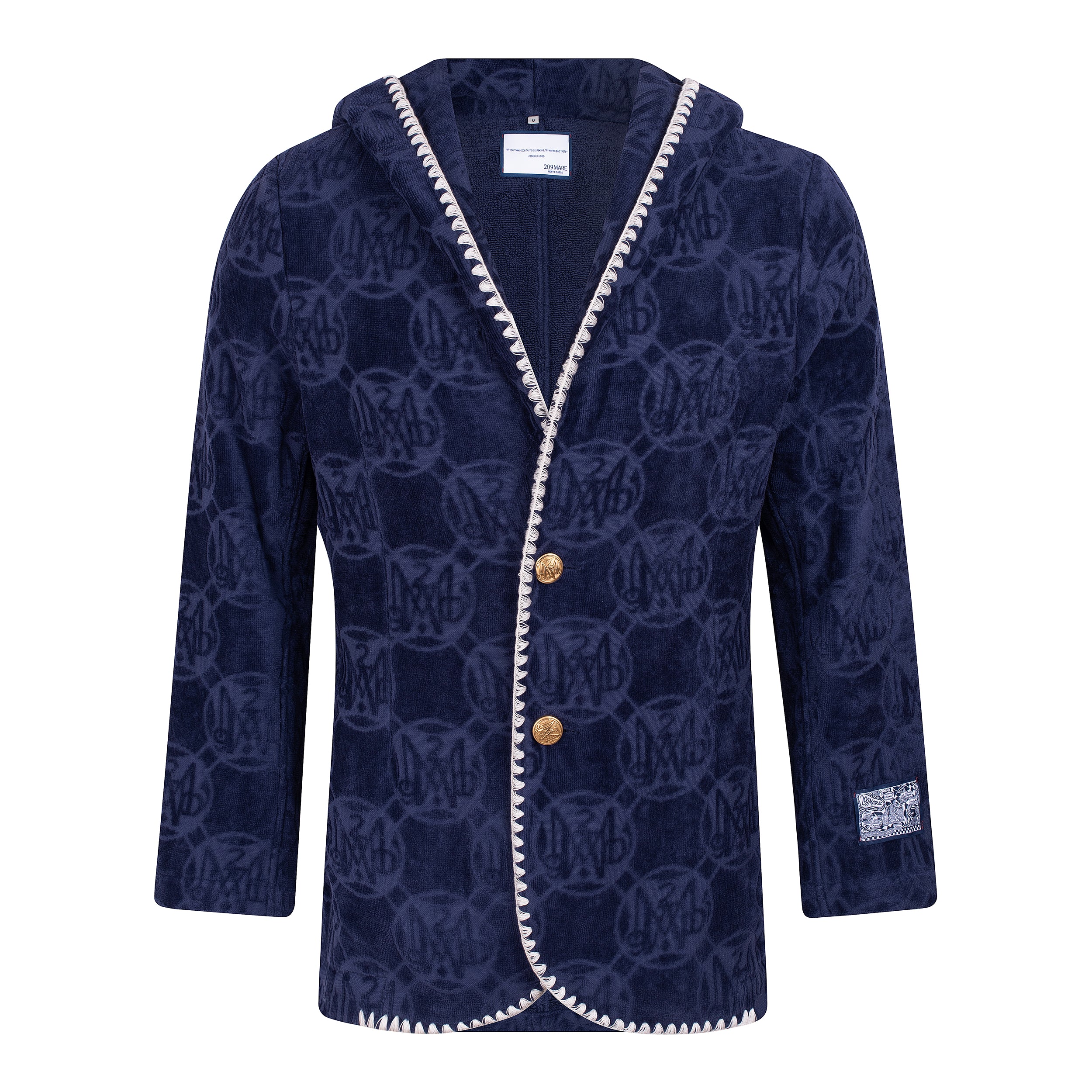 The Tie Break Hoodie Blazer Men - Navy