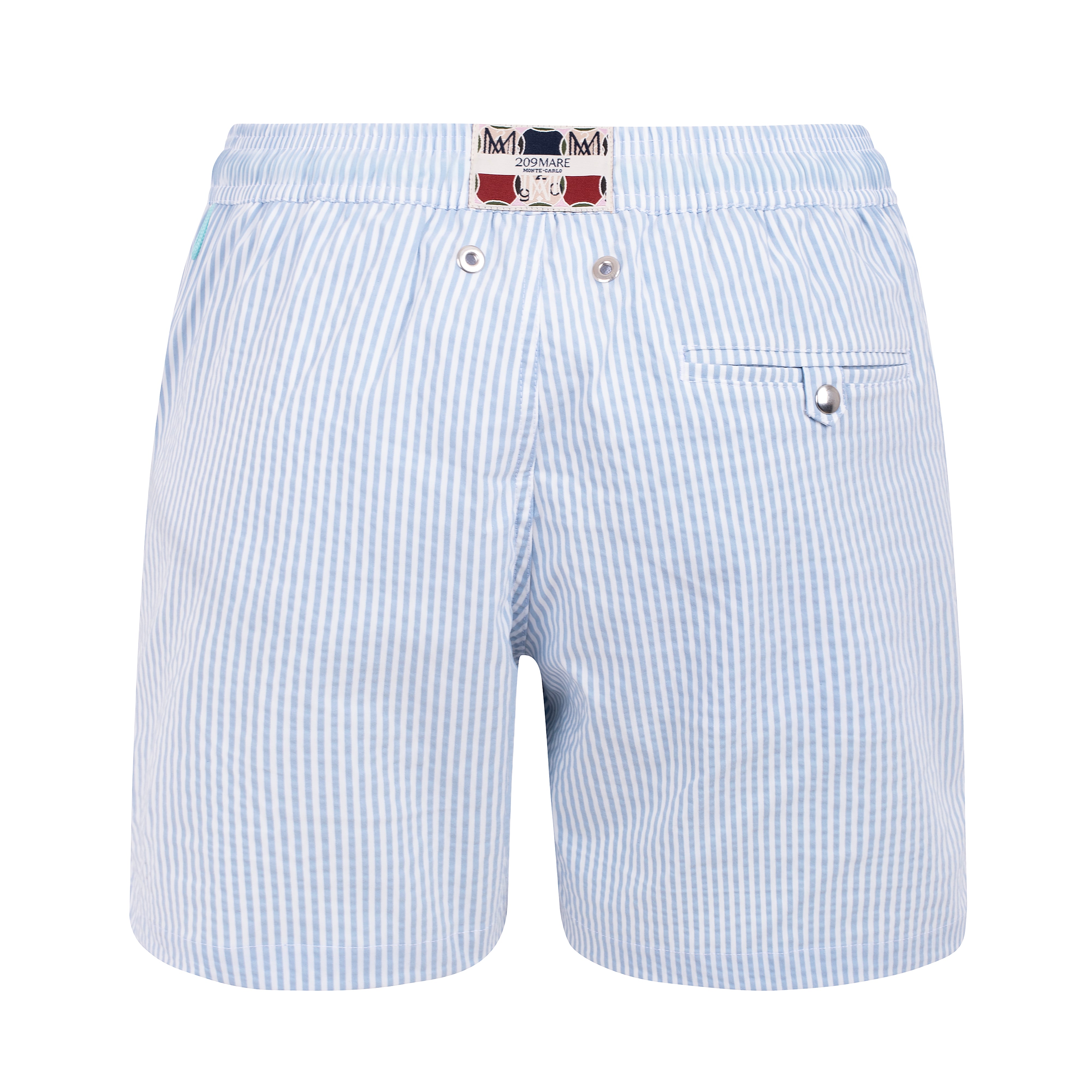 The Croisette Swim Shorts - Off White - Stonewash