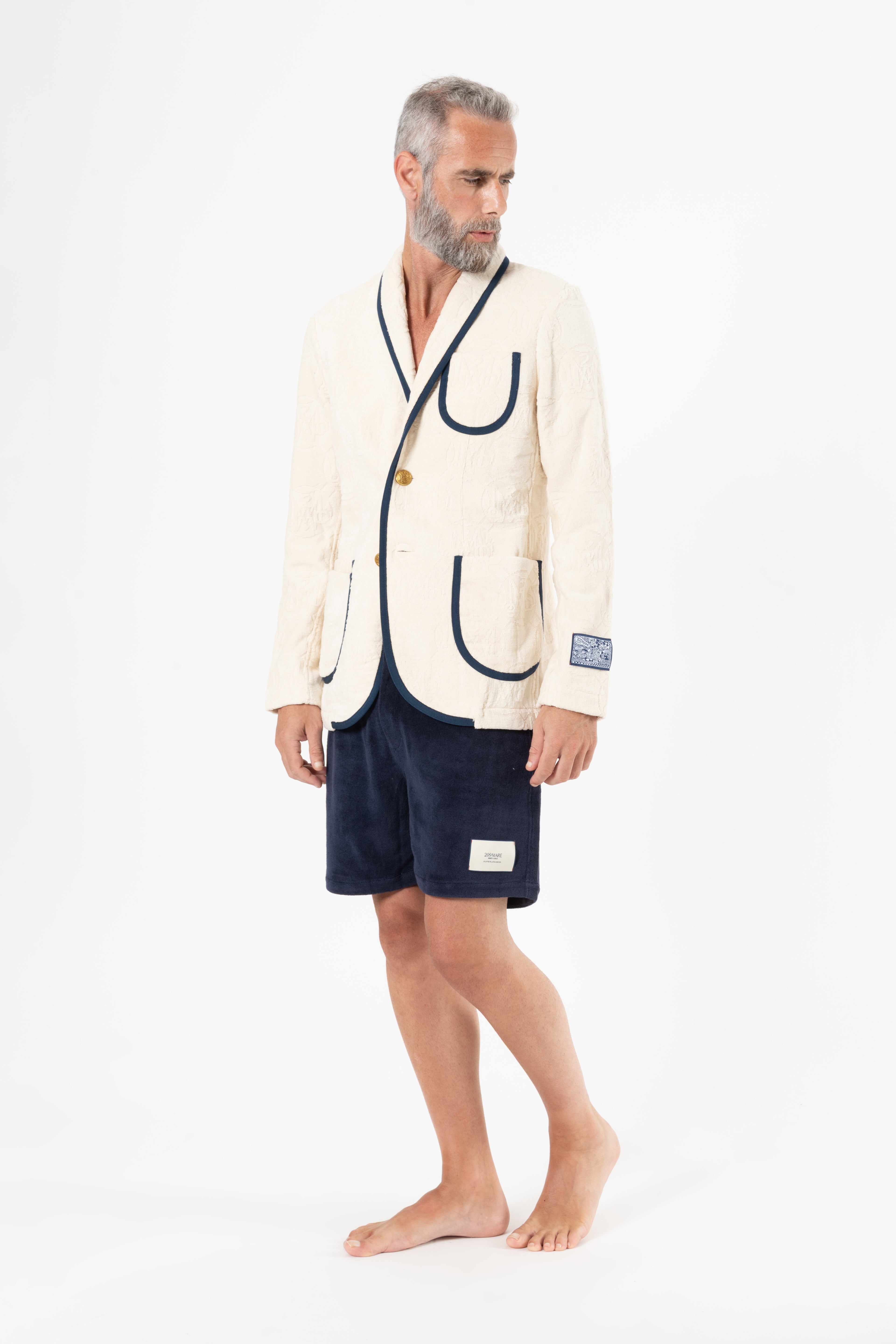 The Anjuna Jacquard Men - Off White/Navy
