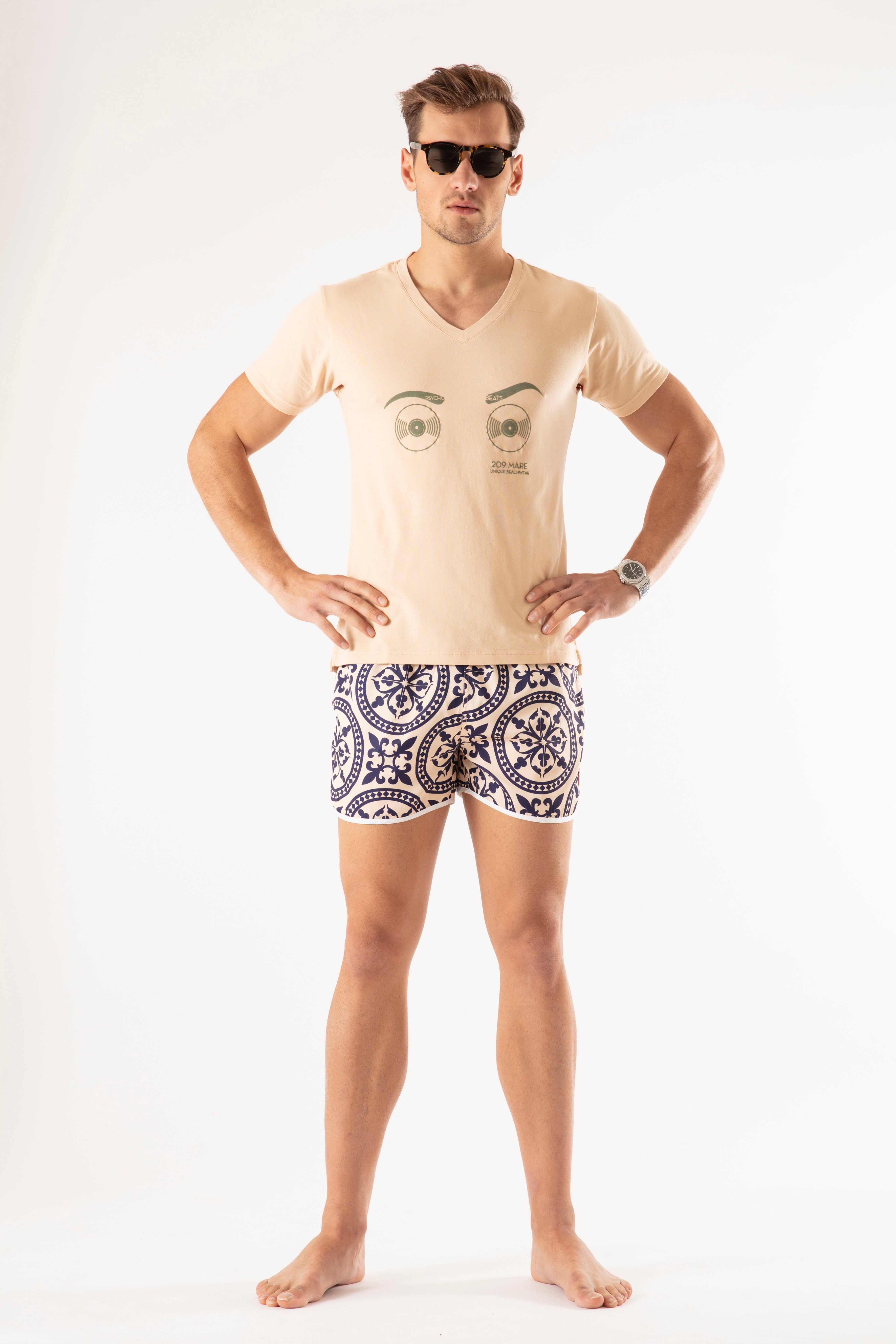 Negresco T-shirt - Beige - Beats