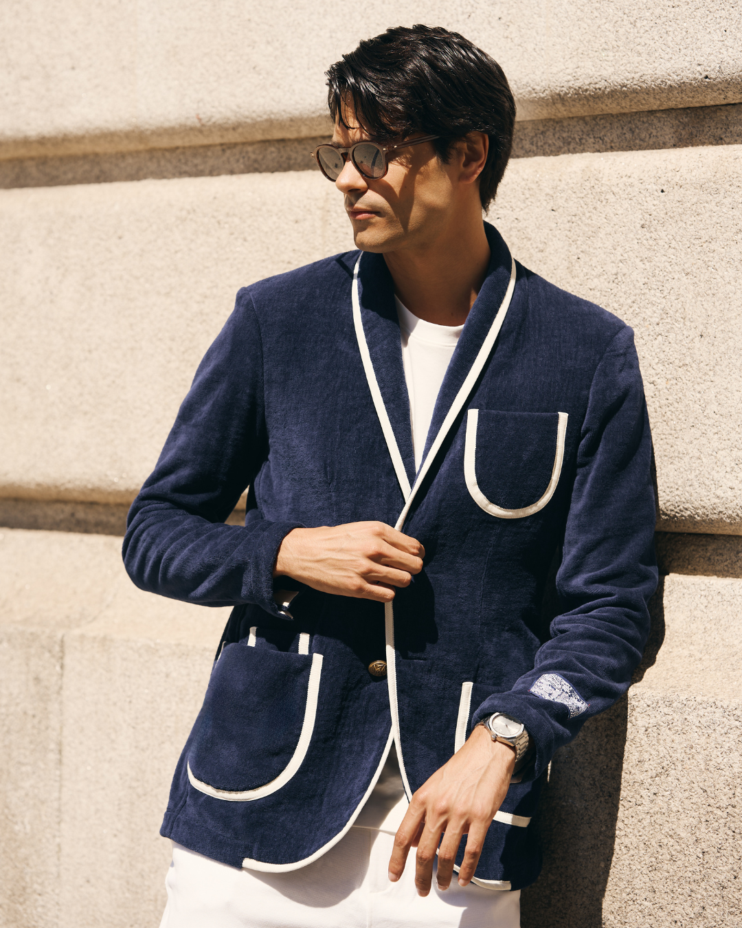 The Anjuna - Navy / Off-White