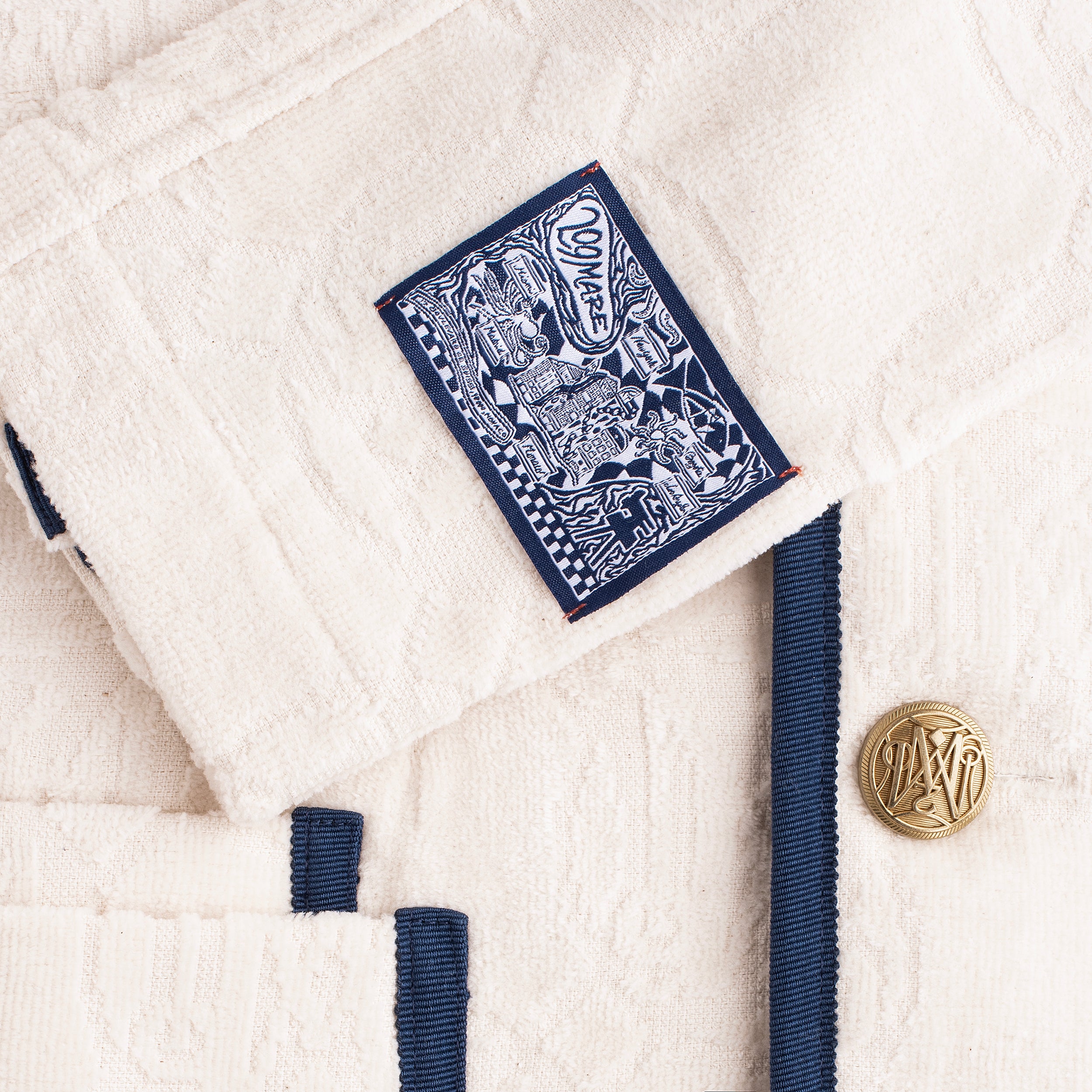 The Anjuna Jacquard Men - Off White/Navy