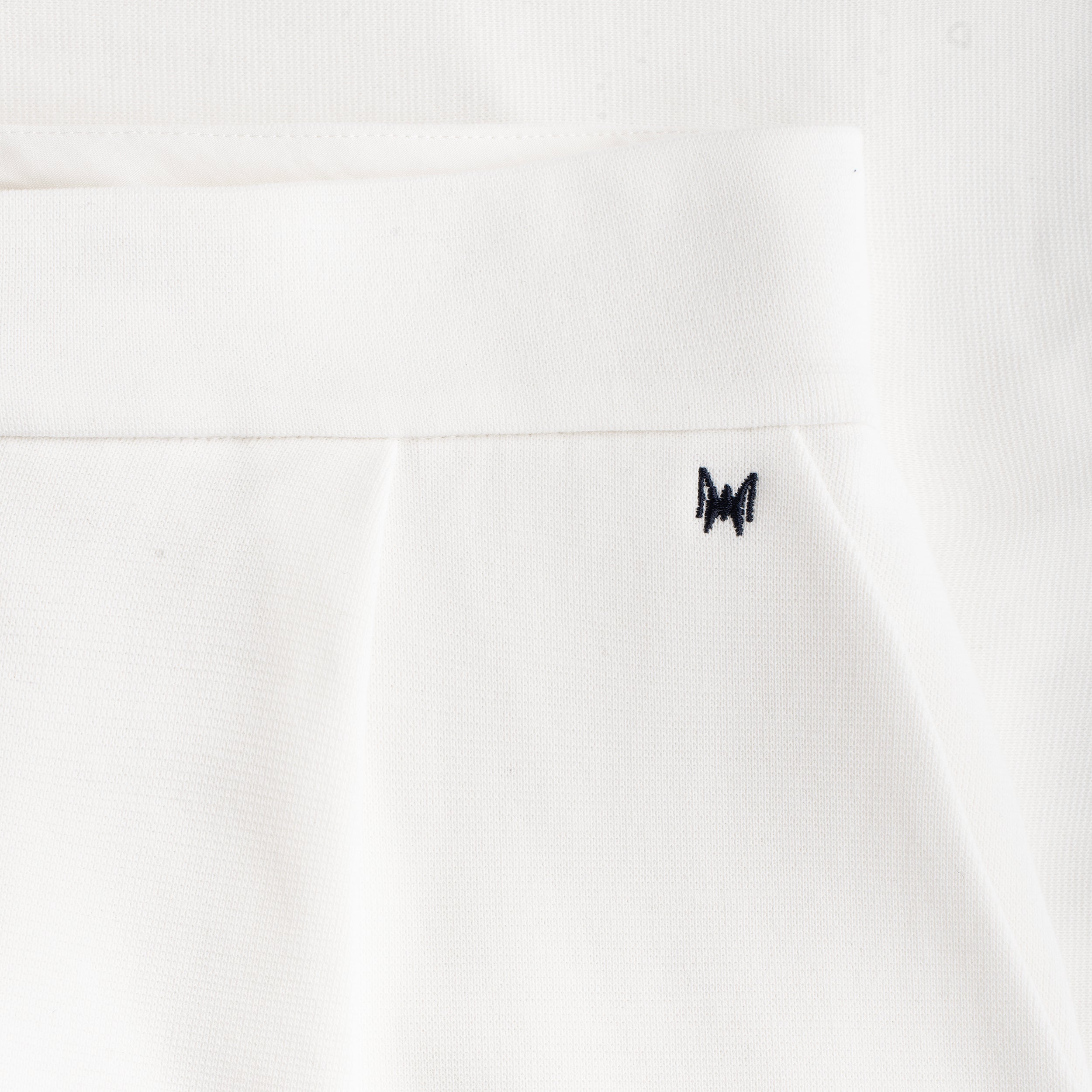 WOMAN PLEAT SHORTS RIB - OFF-WHITE