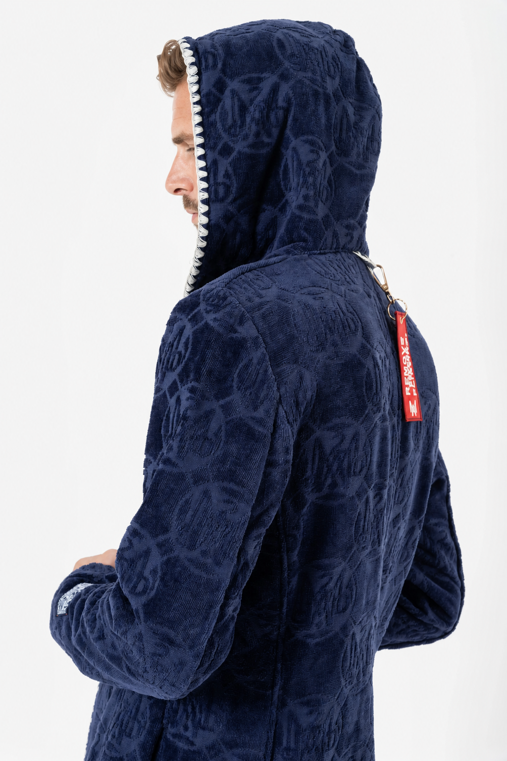 The Tie Break Hoodie Blazer Men - Navy