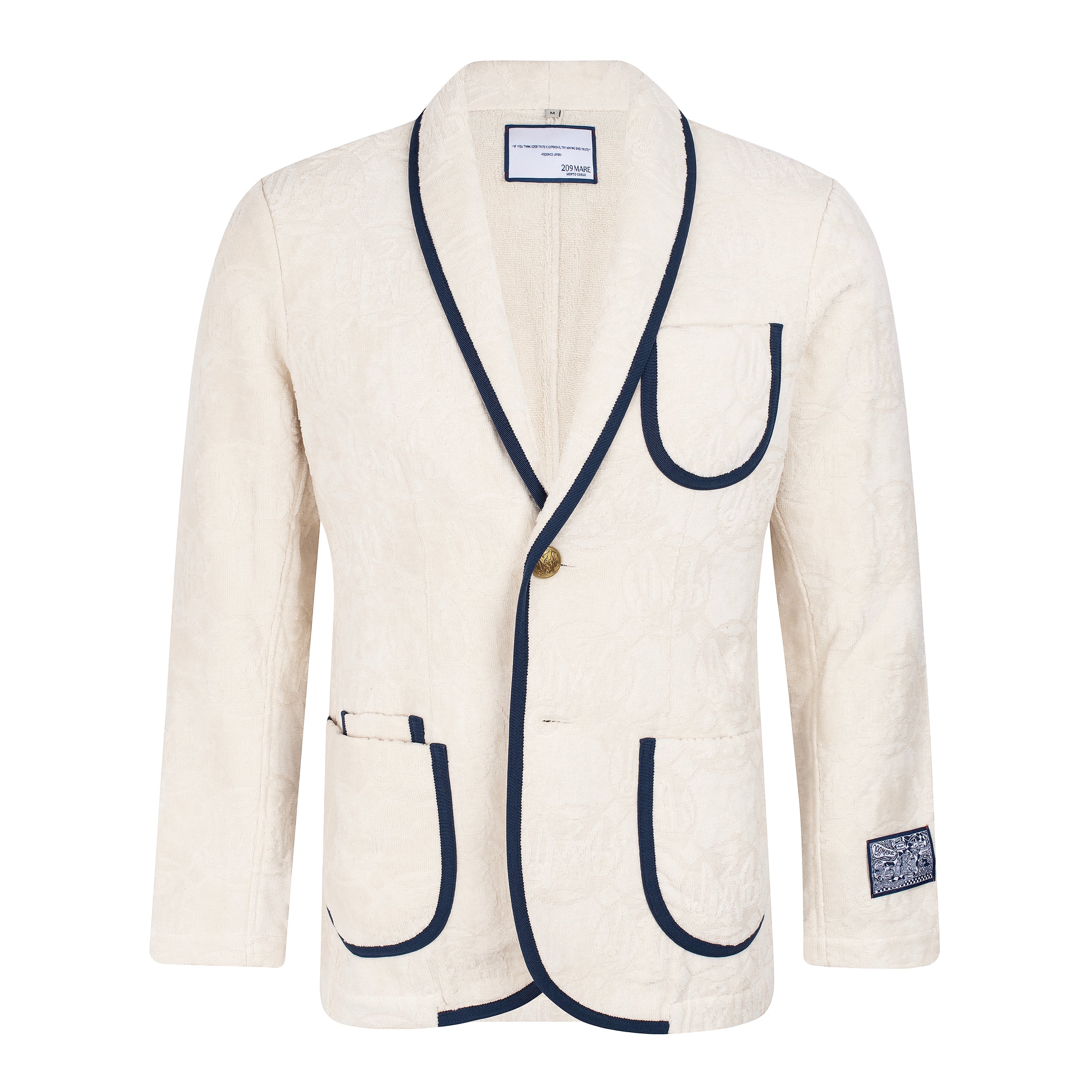 The Anjuna Jacquard Men - Off White/Navy