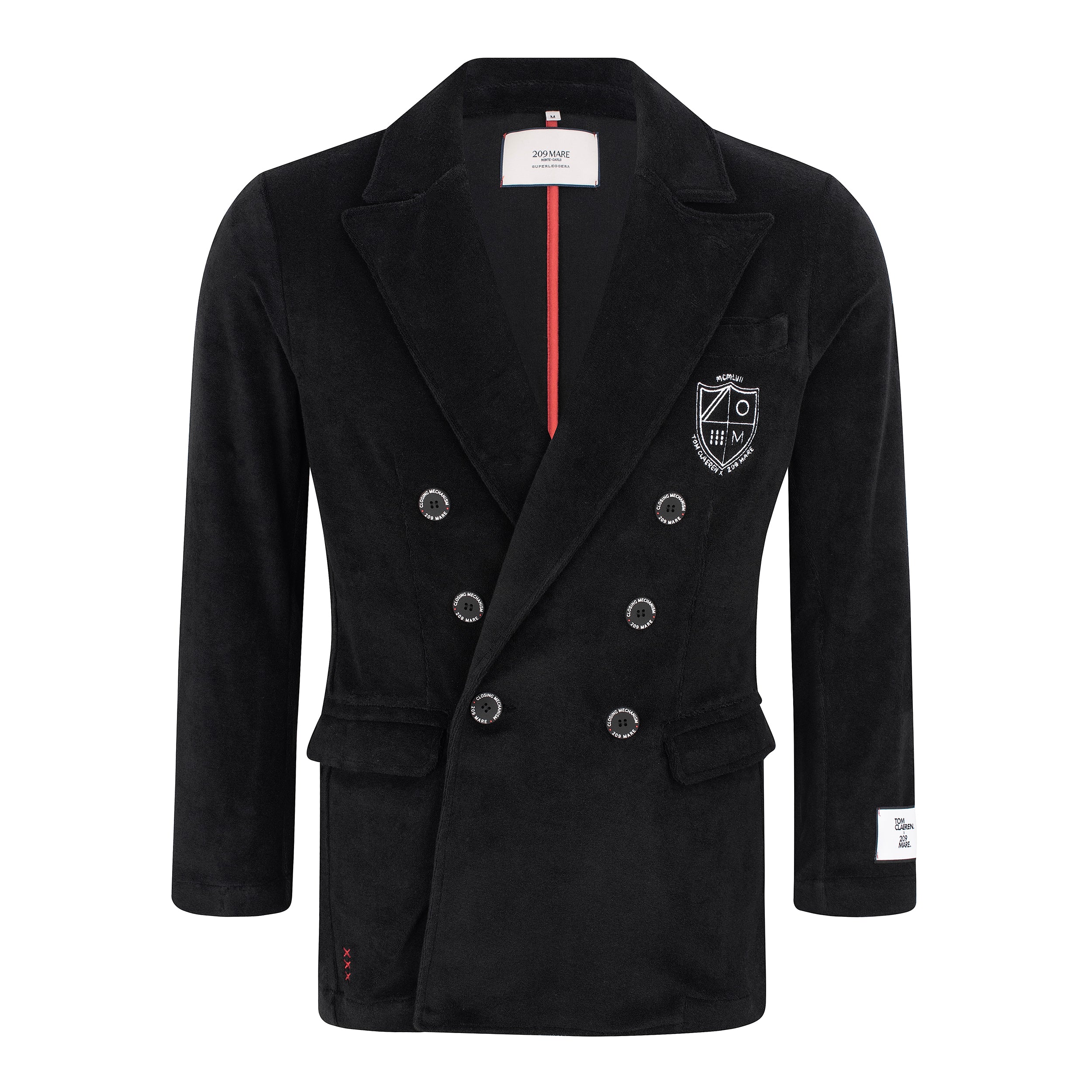LIMITED EDITION 209MARE x TOM CLAEREN SUPERLEGGERA DOUBLE BREASTED BLAZER - BLACK