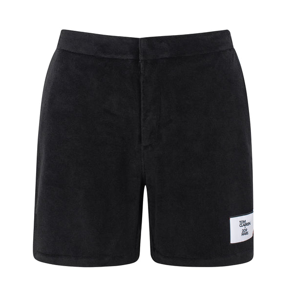 80's””L-O”デサント“墨黒“短丈ワイド襤褸 sweat Special Edition x Tom Claeren SUPERLEGGERA LARVOTTO SHORTS - BLACK