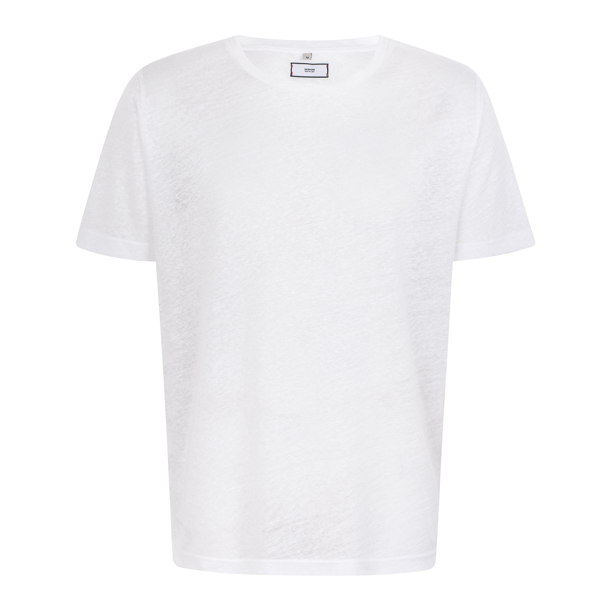 MAN T-SHIRT LINEN - OFF-WHITE