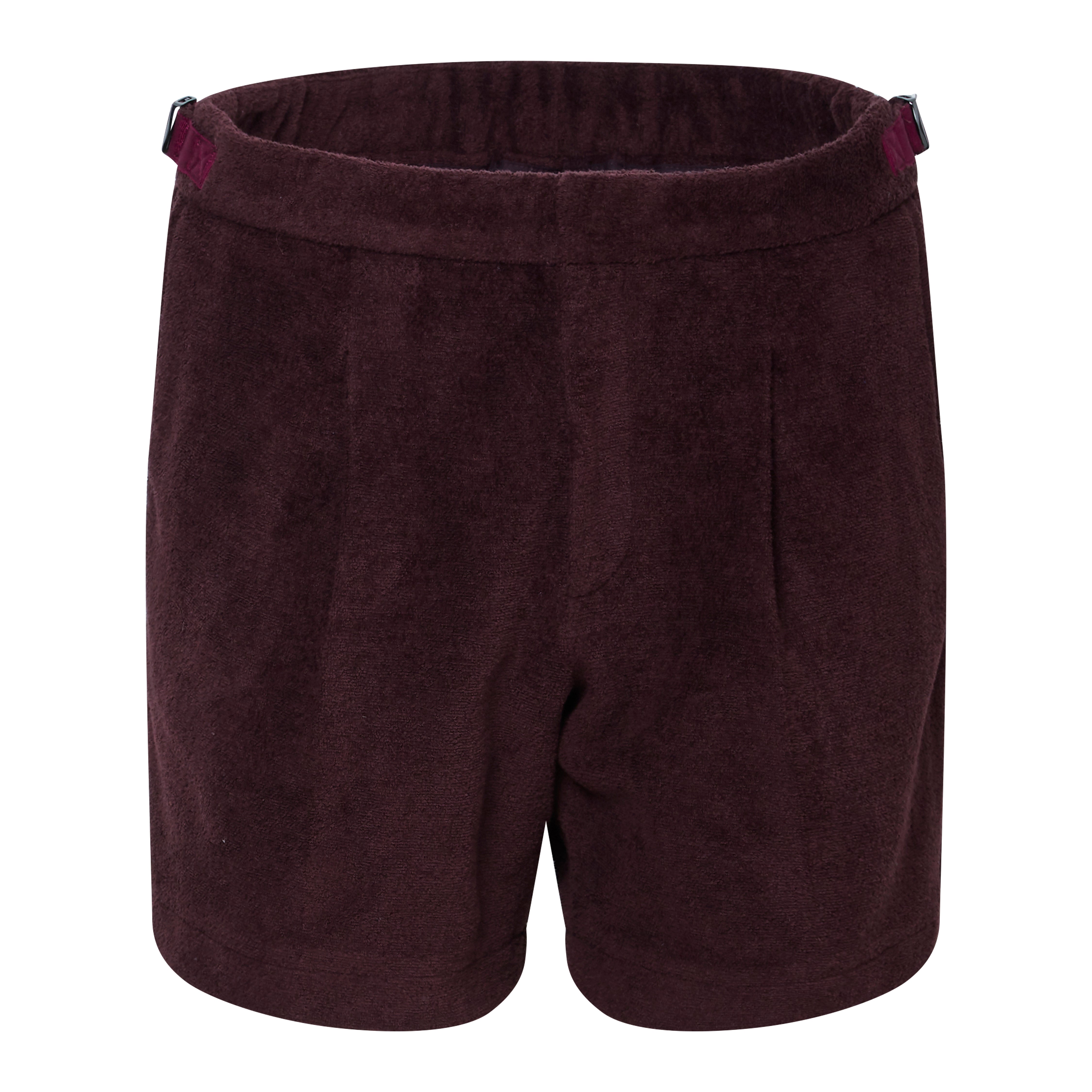 Larvotto Towel Shorts - Burgundy
