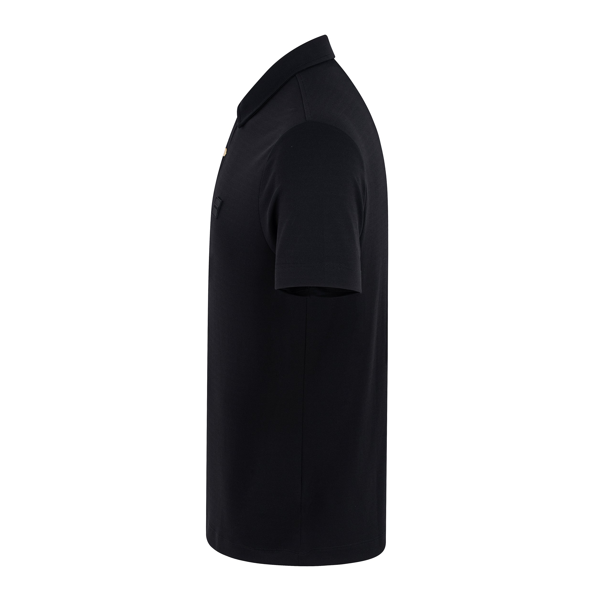 MAN POLO SNAPS PIQUET - BLACK