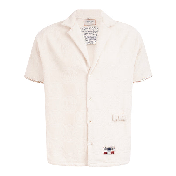 Tシャツ・カットソー DUVETICA Blenheim Light Ivory Men's Short Sleeve Collared T- Duvetica Short sleeve t-shirts for Men | Online Sale up to